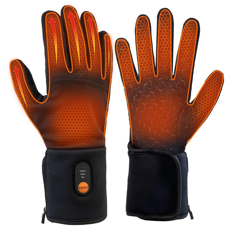 Stay Warm This Winter with Rechargeable Heated Glove Liners for Men and Women - Perfect for Skiing, Riding, and Outdoor Adventures!