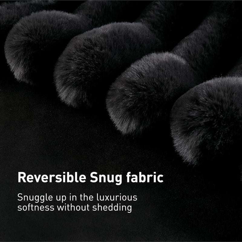 Thickened Striped Flannel Blanket – Luxuriously Soft and Cozy Plush Throw for Ultimate Comfort and Warmth, Perfect for Home Decor and Travel