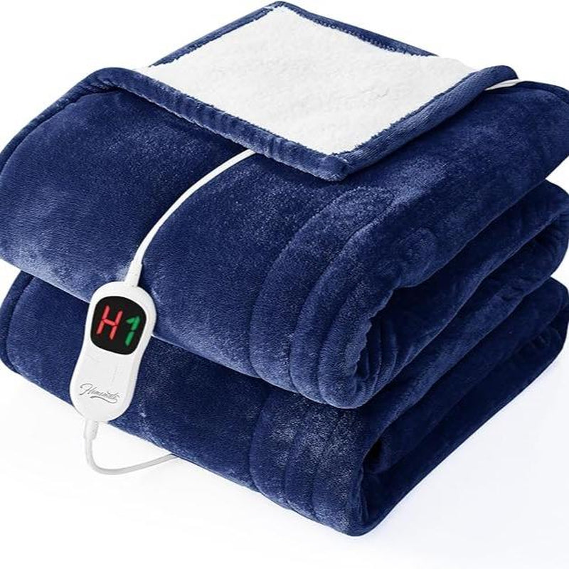 Experience Ultimate Comfort with the Homemate Heated Electric Throw – 10 Heat Levels, Auto-Off Timer, and Over-Heat Protection for Cozy Winter Nights