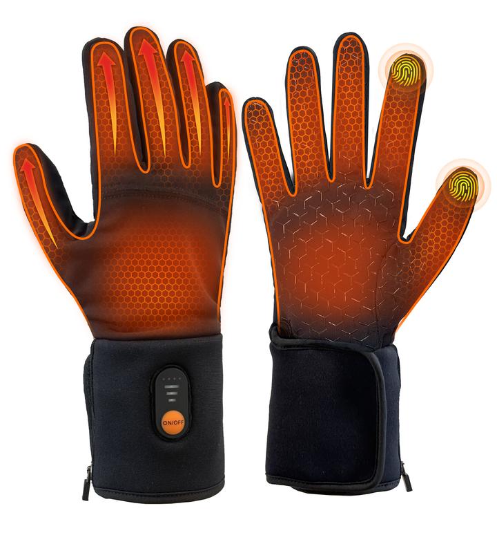 Stay Warm This Winter with Rechargeable Heated Glove Liners for Men and Women - Perfect for Skiing, Riding, and Outdoor Adventures!