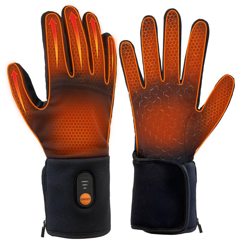 Stay Warm This Winter with Rechargeable Heated Glove Liners for Men and Women - Perfect for Skiing, Riding, and Outdoor Adventures!